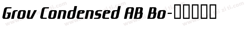 Grov Condensed AB Bo字体转换